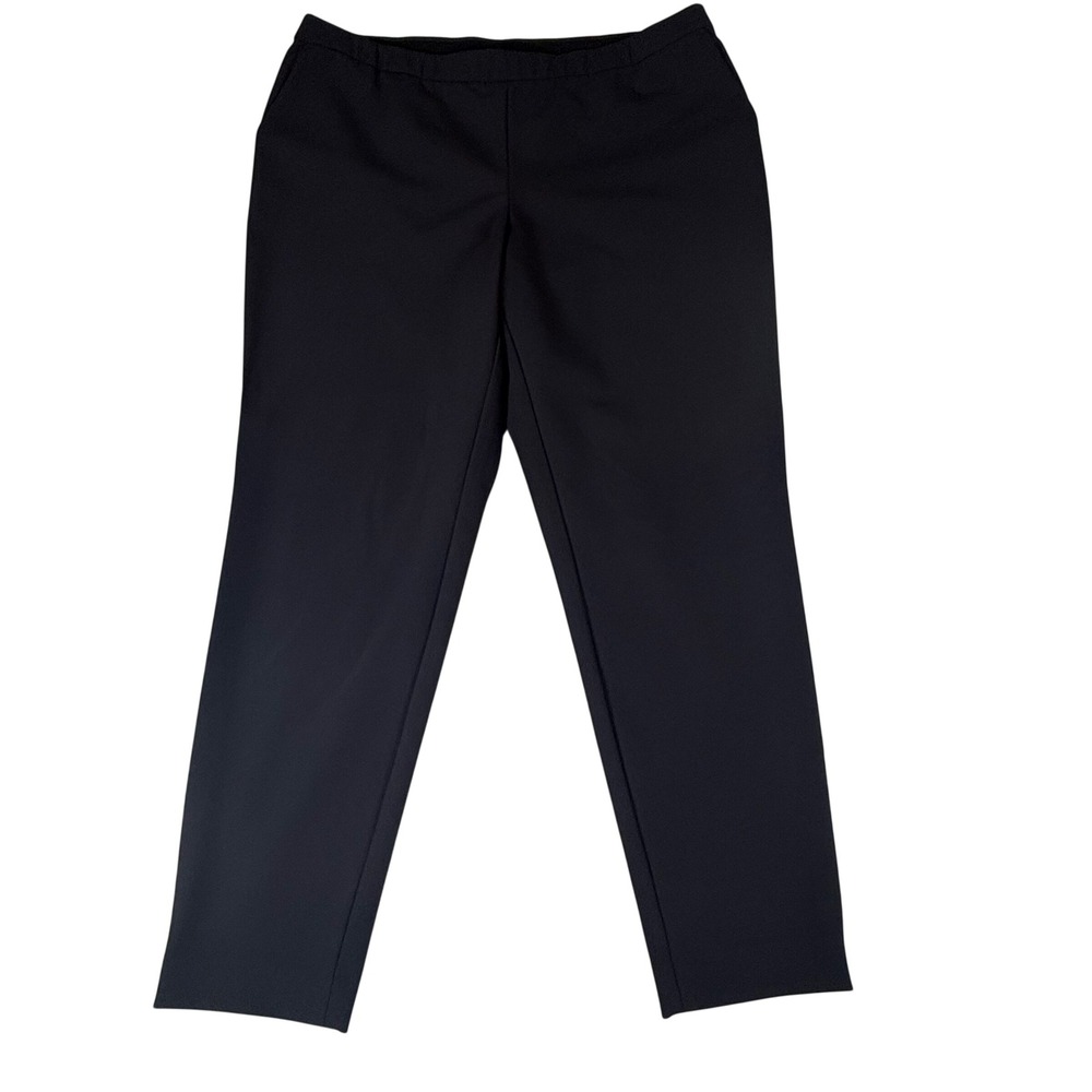 Lafayette 148 Murray Pull On Womens 14‎ Navy Blue Stretch Classic Workwear Pants